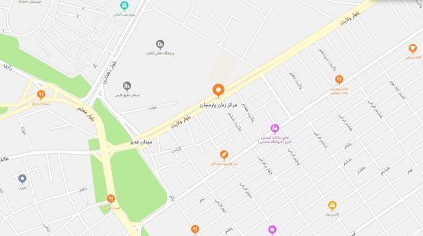 مرکز زبان پارسیان آبادان در نقشه